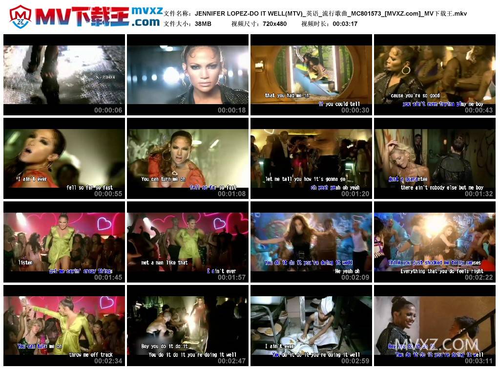 JENNIFER LOPEZ-DO IT WELL(MTV)_英语_流行歌曲_MC801573